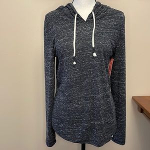 Colosseum Cora long sleeve hooded tee in black size medium from Wantable